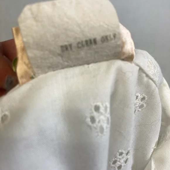 Vintage Bonnie Srauss  Maxi Dress Women's  Embroidered Size 10 White - Picture 8 of 16